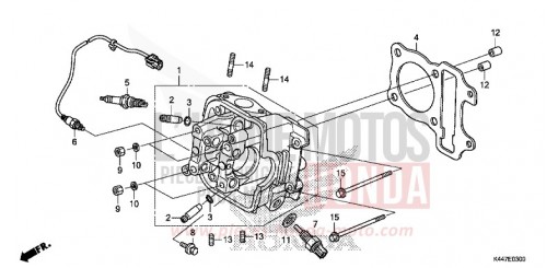 CYLINDER HEAD NSC110MPDH de 2017